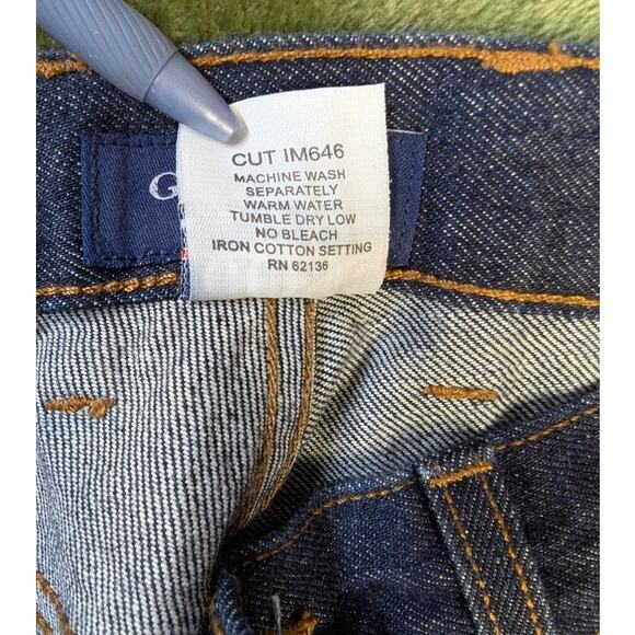 Vtg Guess Jeans 100% Cotton Relaxed Fit Size 28 Dark Wash Preppy Retro Classic - Picture 11 of 12